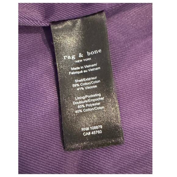 RAG & BONE Cody Cotton-blend Velvet Blazer - Picture 9 of 10